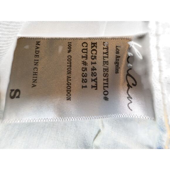 Kancan Denim Shorts Size S (29) Cuffed Distressed Mid Rise Y2K Grunge Beach - Picture 3 of 8